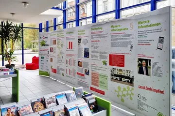 Ausstellung Stoppt Masern in Schwieberdingen